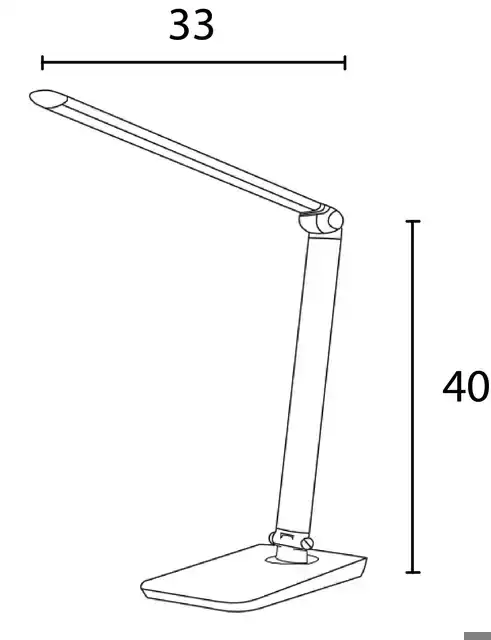 BUREAULAMP UNILUX TWISTLED LED ZWART