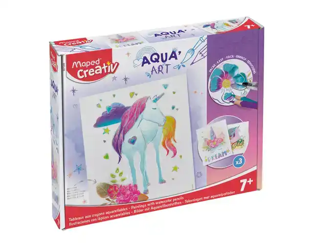 HOBBYSET MAPED CREATIV AQUAART EENHOORN