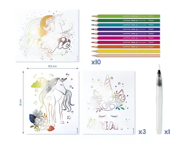 HOBBYSET MAPED CREATIV AQUAART EENHOORN