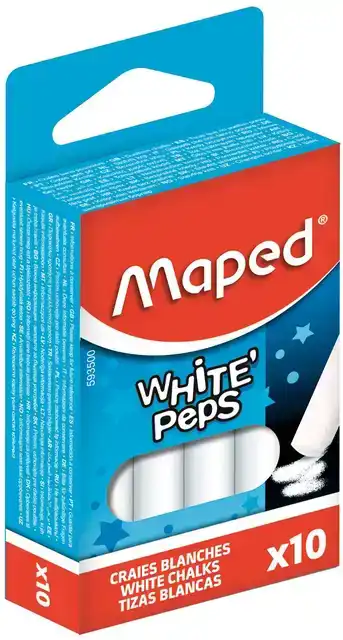SCHOOLBORDKRIJT MAPED WHITE'PEPS SET
