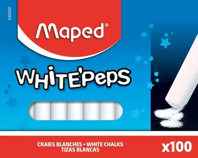 SCHOOLBORDKRIJT MAPED WHITE'PEPS DS