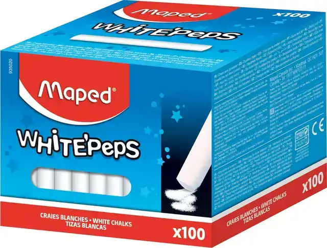 SCHOOLBORDKRIJT MAPED WHITE'PEPS DS