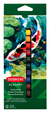 ACRYLVERF DERWENT ACADEMY 12 TUBES Ã