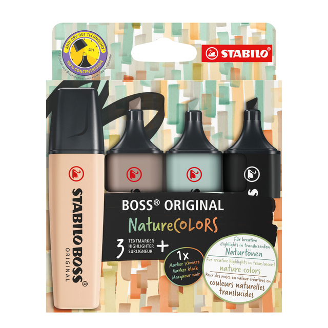 MARKEERSTIFT STABILO BOSS 70/4 ETUI Ã