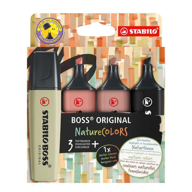 MARKEERSTIFT STABILO BOSS 70/4 ETUI Ã