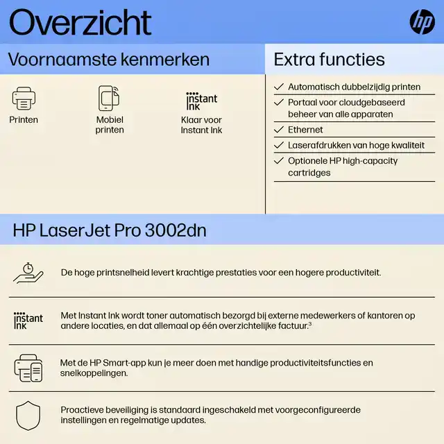 PRINTER LASER HP LASERJET 3002DN