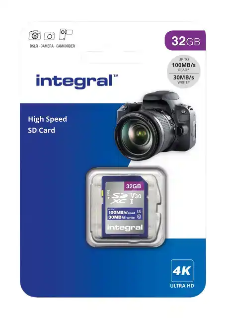 GEHEUGENKAART INTEGRAL SDHC-XC 32GB