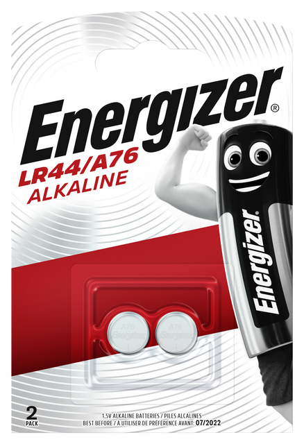 BATTERIJ ENERGIZER LR44 ALKALINE 2ST