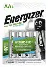 BATTERIJ OPLAADBAAR ENERGIZER AA 4ST