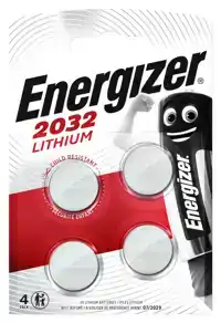 BATTERIJ ENERGIZER CR2032 LITHIUM 4ST