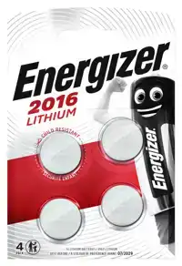 BATTERIJ ENERGIZER CR2016 LITHIUM 4ST