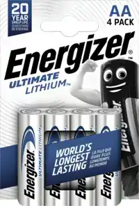 BATTERIJ ENERGIZER ULTIMATE LITHIUM AA