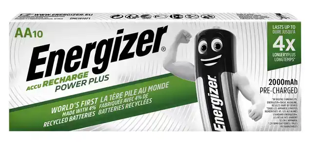 BATTERIJ OPLAADBAAR ENERGIZER AA 10ST