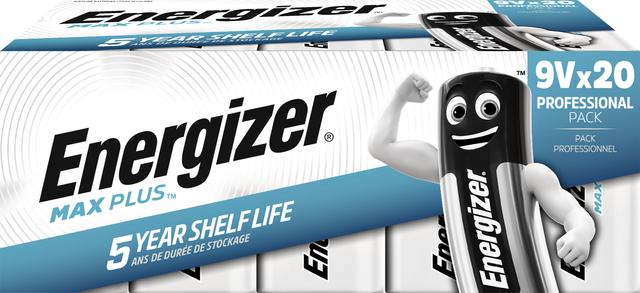 BATTERIJ ENERGIZER MAX PLUS 9V ALKALINE