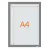 INFOKADER NOBO ZELFKLEVEND A4 ZILVER 2