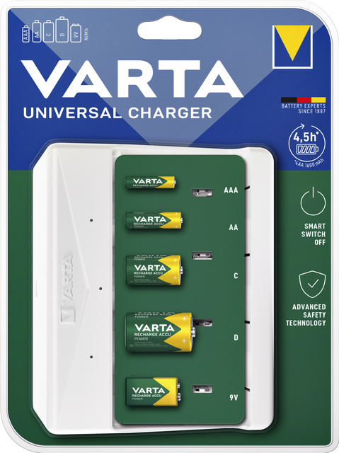 BATTERIJ OPLADER VARTA UNIVERSAL