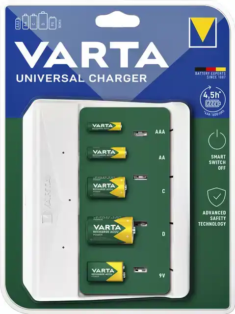 BATTERIJ OPLADER VARTA UNIVERSAL