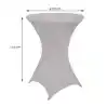TAFELROK BRASQ VOOR STATAFEL 80CM GRIJS