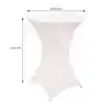 TAFELROK BRASQ VOOR STATAFEL 80CM WIT