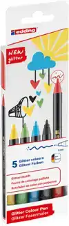 FINELINER EDDING 1200 F 5ST GLITTER