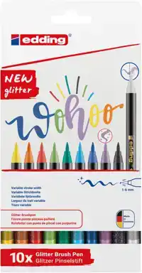 BRUSHPEN EDDING 1340 10ST GLITTER