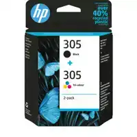 INKTCARTRIDGE HP 6ZD17AE 305 ZWART + 3