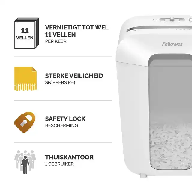 PAPIERVERNIETIGER FELLOWES LX70 4X40MM