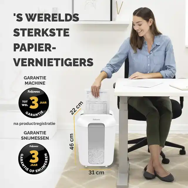PAPIERVERNIETIGER FELLOWES LX70 4X40MM