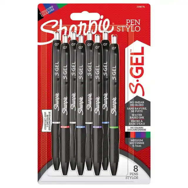 GELSCHRIJVER SHARPIE S-GEL M 8ST