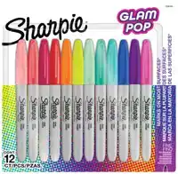 VILTSTIFT SHARPIE GLAMPOP F 12ST