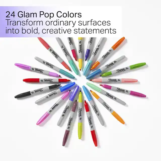 VILTSTIFT SHARPIE GLAMPOP F 12ST