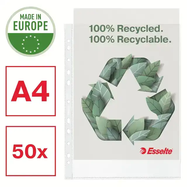 SHOWTAS ESSELTE RECYCLE A4 100Âµ 50