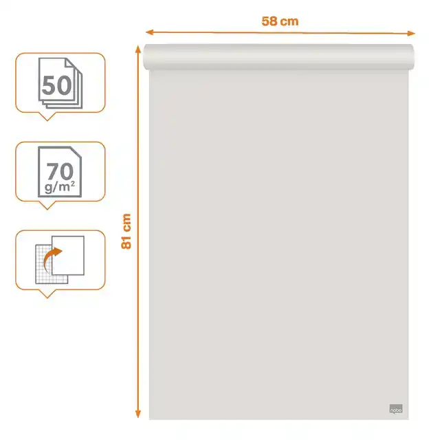 FLIPOVERPAPIER NOBO GERECYCLED 58X81CM