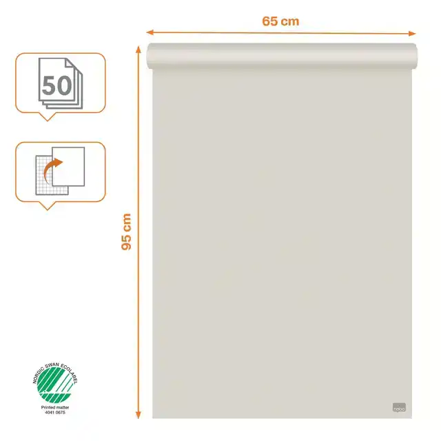 FLIPOVERPAPIER NOBO STANDAARD 65X95CM