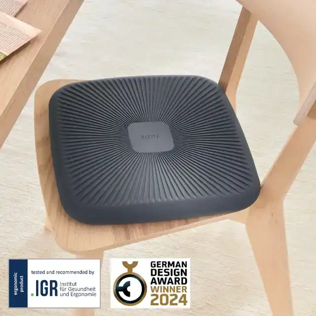 WIEBELKUSSEN LEITZ ERGO DONKERGRIJS