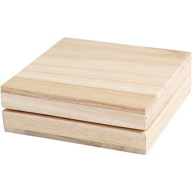 DOOS CREATIV COMPANY 10X10X3CM HOUT