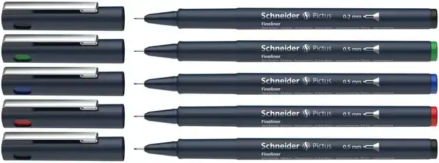 FINELINER SCHNEIDER PICTUS 5ST ASSORTI