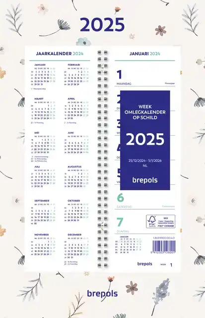 WEEKKALENDER 2026 BREPOLS 190X130