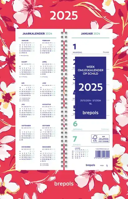 WEEKKALENDER 2026 BREPOLS 190X130
