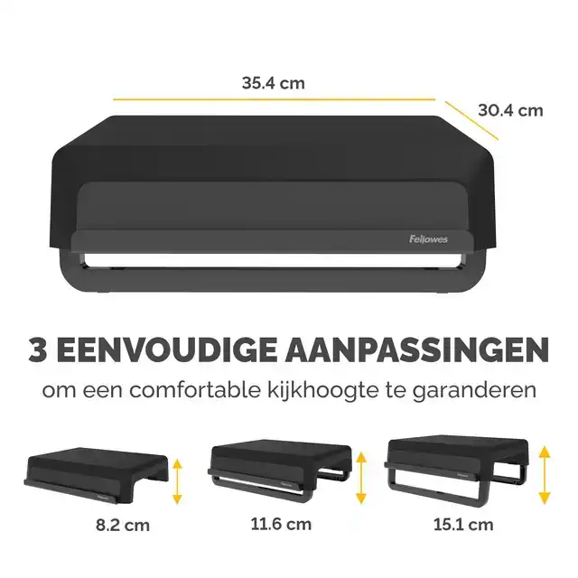MONITORSTANDAARD FELLOWES BREYTA ZWART