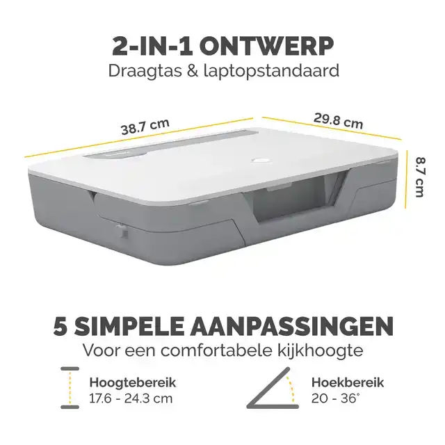 LAPTOPSTANDAARD DRAAGTAS FELLOWES