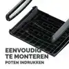 VOETENSTEUN FELLOWES BREYTA ZWART