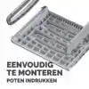 VOETENSTEUN FELLOWES BREYTA WIT