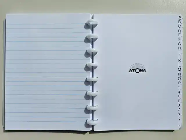 ADRESBOEK ATOMA A5 LIJN 54VEL PP
