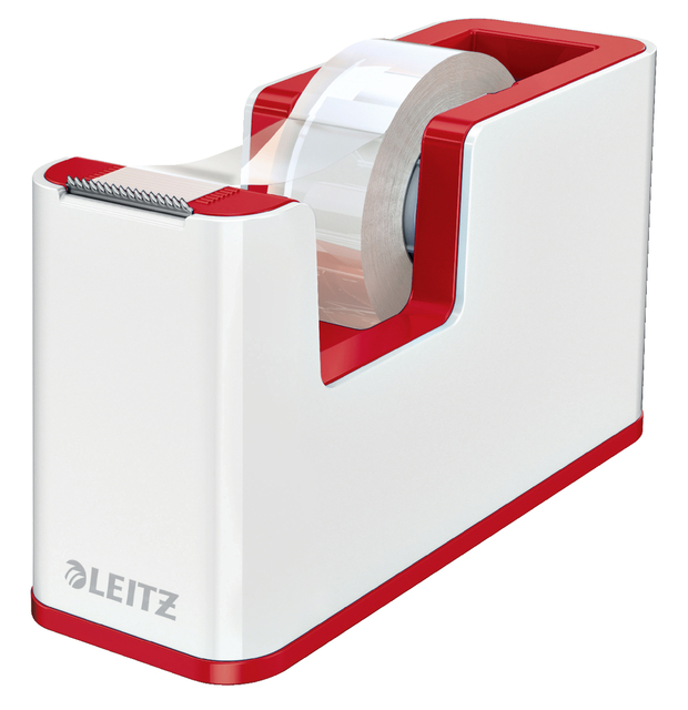 PLAKBANDHOUDER LEITZ WOW WIT/ROOD