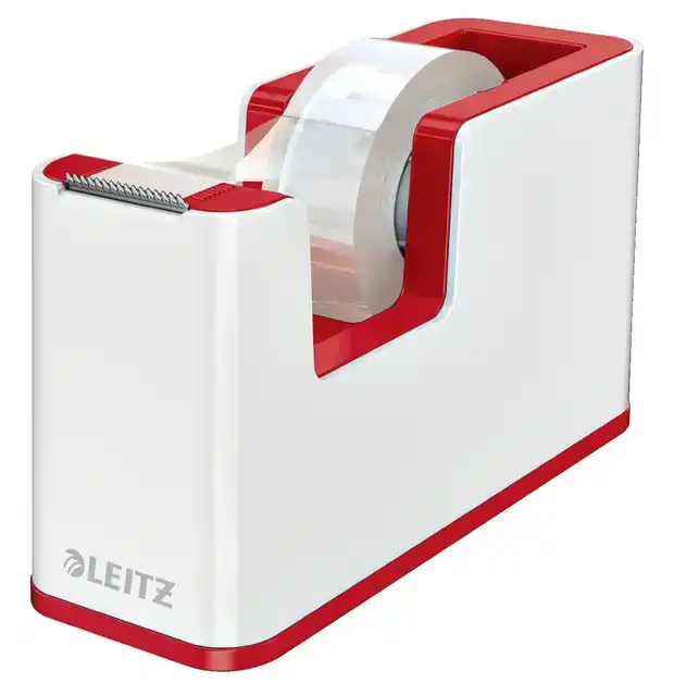PLAKBANDHOUDER LEITZ WOW WIT/ROOD