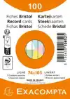 FLASHCARD EXACOMPTA 74X105MM LIJN 5