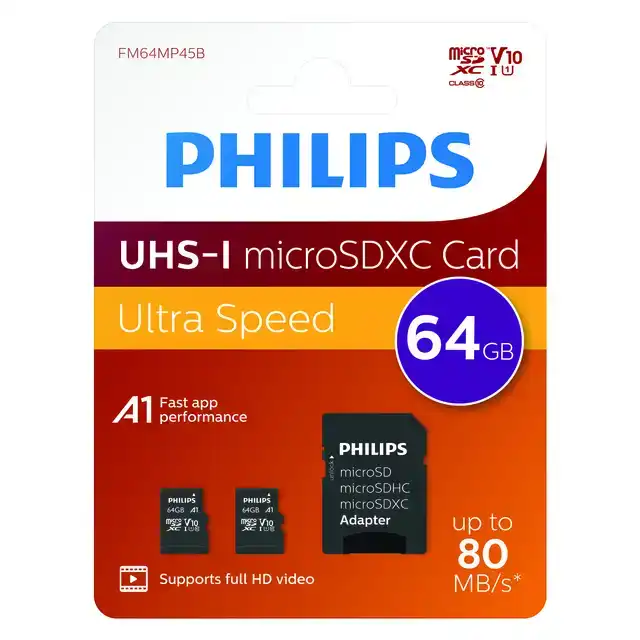GEHEUGENKAART PHILIPS MICRO SDXC 64GB 2
