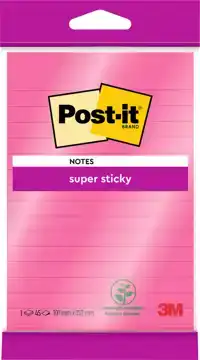 MEMOBLOK 3M POST-IT 4645 SS 101X152MM