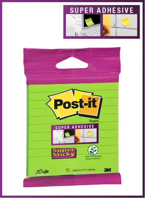 MEMOBLOK 3M POST-IT 101X101 SS GROEN